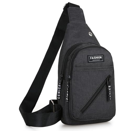 BDSHUNBF Bolso Pecho Hombre - Mochila Bandolera para Hombre con Estilo y Comodidad Bolsa Cruzada de Pecho para Viajes y Uso Diario - Sling Bag Men