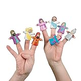 Fun Express He Lives Religious Figures Vinyl Finger Puppets - 24 Pieces