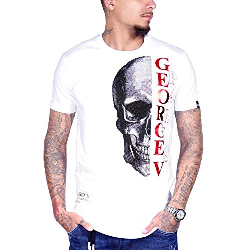 Camiseta Rhinestone Avenue George V GV 504 Blanco, Talla (M)