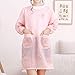 YXDZ Delantal Delantal De Manga Larga Transpirable Cocina A Prueba De Aceite Impermeable Bata De Cocina Protector Solar para Adultos Ropa De Trabajo Vestido De Manga Larga Rosa