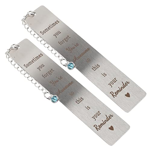 Marque-pages en acier inoxydable avec croix et pendentif élégant pour lecteurs - Lot de 6