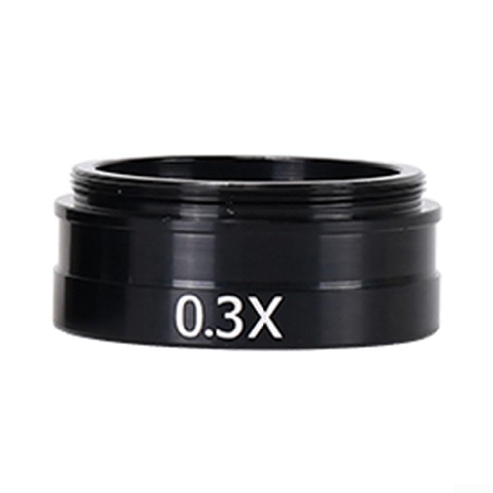 Lente Barlow de 42 mm para objetivo auxiliar de microscopio estéreo con varios ajustes de aumento (0.7X)