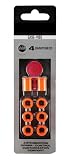 Antivibradores para Pala de Padel. Shockout. 4 Dampeners. Ease Vibe. Los dampeners Ease-Vibe Son pequeños y Ligeros, Pero Extremadamente eficaces. Color Naranja. Pro Elite.