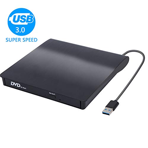 External CD/DVD Drive USB 3.0/2.0 Portable High Speed Data Transfer CD/DVD-RW Drive/Writer/Rewriter/Player