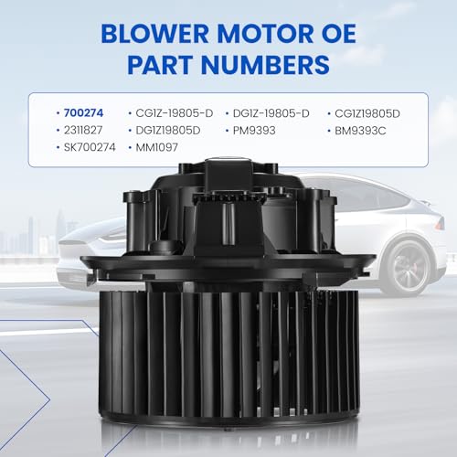 Image of HVAC Blower Motor 700274 Compatible with Ford Explorer Flex Taurus, Compatible with Lincoln MKS MKT, CG1Z19805D, DG1Z19805D, A /C Blower Motor Assembly