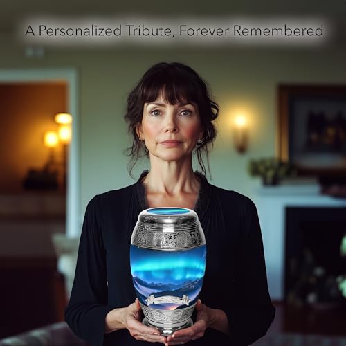 Image of Aurora Borealis Cremation Urns for Human Ashes Adult Male Urns for Ashes