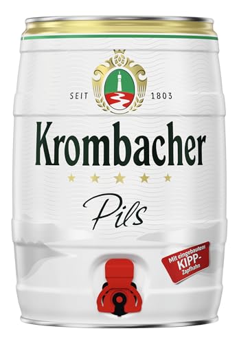 Krombacher Pils Partyfass (1 x 5 L) Pfandfrei