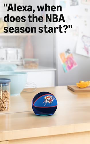 Image of Amazon Echo Dot (newest model) | Officially Licensed NBA Limited-Edition | Oklahoma City Thunder