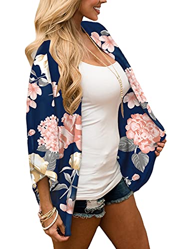 Image of Chunoy Women Short Sleeve Chiffon Kimono Beach Swimsuit Cover Up