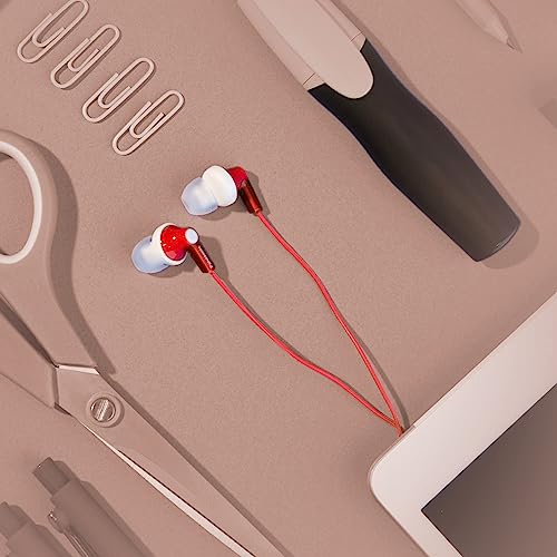Panasonic ErgoFit In-Ear Earbud Headphones RP-HJE120-R (Red) Dynamic Crystal Clear Sound, Ergonomic Comfort-Fit - image 8