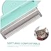 YARNOW Cat Hair Removal Comb and Massage Brush for Pet Grooming Shedding Tool for and Haired Cats Mint Green for Daily Use