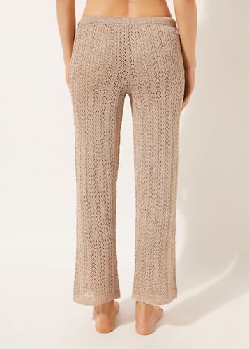 Woman's Long Crocheted Lamé Pants3