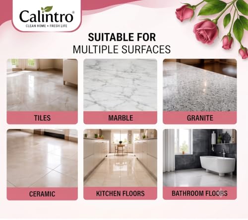 Image of Floor Cleaner Liquid 5L - Multipurpose Surface Cleaner with Long Lasting Fresh Fragrance | Removes Dirt, Stains & Odor | Suitable for Tiles, Marble, Granite, Ceramic & Bathroom Floors (Rose)