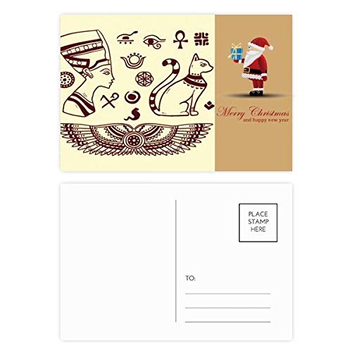 Cartes postales pharaon abstrait chat noir, partagez des émotions artistiques uniques