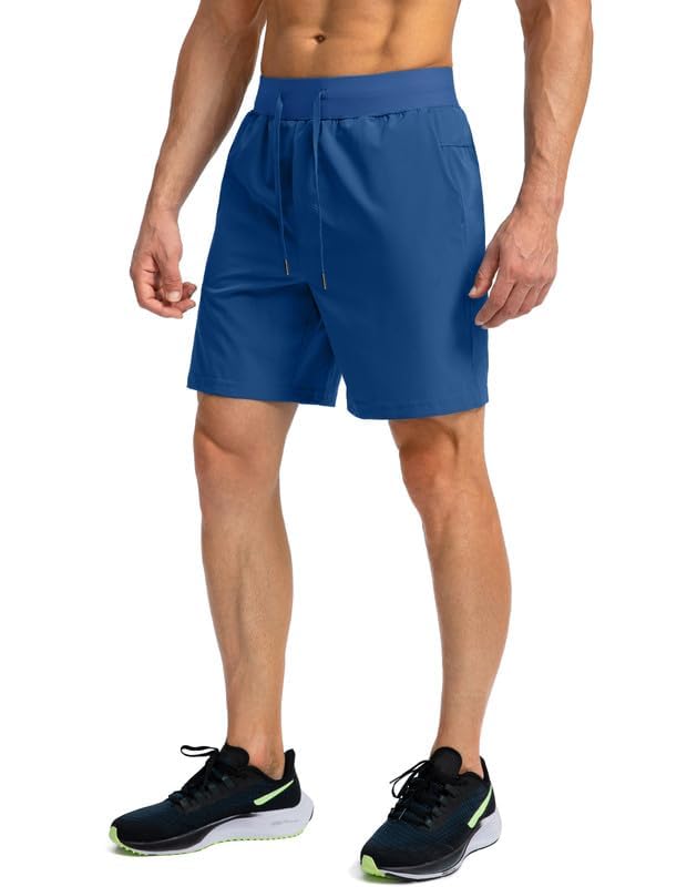 Image of Soothfeel Men's Running Shorts with Zipper Pockets 9 inch / 7 inch / 5 inch Quick Dry Eight Basketball Gym Workout Athletic Shorts