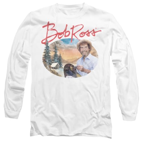 Popfunk Bob Ross A Warm Winter Unisex Adult Long-Sleeve T