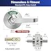 XMZ-DDUP Keyed Commercial Bathroom Door Handle, Vacant Occupied Bathroom Lock, Occupied Door Handle, Privacy Indicator Door knob with Sign for Public & Industrial Buildings | Office, Restrooms, Bars