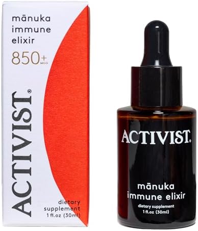 ACTIVIST Manuka Immune Elixir | Raw Mānuka Honey 850+MGO, Elderbe...