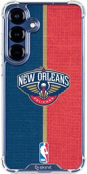 Skinit Clear Phone Case Compatible with Galaxy S25 - Officially Licensed NBA New York Knicks Large Logo Design