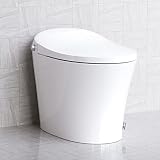 HOROW Smart Toilet with Heated Bidet, Modern Bidet Toilet With Instant Warm Water, Pre-Wet, Tankless