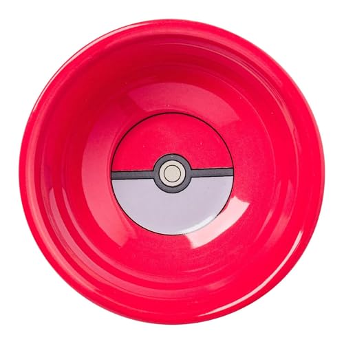 Image of Silver Buffalo Pokemon Original Starters Featuring Charmander, Bulbasaur, Squirtle, and Pikachu Pokeball Ceramic Sushi Set with Dipping Sauce Dish and Matching Chopsticks