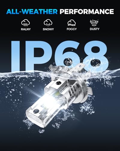 Image of Marsauto H4 /9003 Light Bulbs, 40,000LM 600% Ultra Brighter, 6500K Cool White, H4 Fog Lights Bulbs, Pack of 2