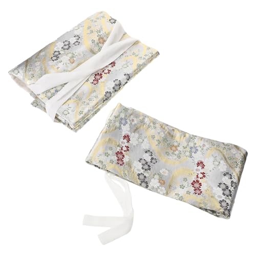 Ceinture japonaise kimono pour femme avec coussin jacquard fin
