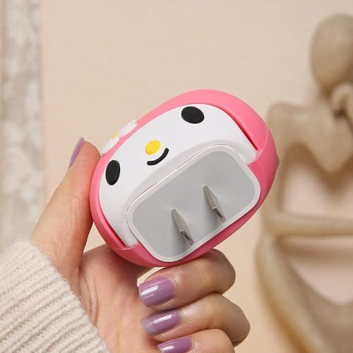 Image of Protective Charger Case for iPhone 18W 20W iPhone 16 15 14 13 12 11 Pro Max Charging Cable Charger Protective Cover Data Cable Protective Sleeve-Sanrio Kitty Multicolor