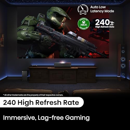 Hisense PX3-PRO Ultra Short Throw Triple Laser Projector, 4K UHD, 80” – 150”, 3,000 Lumens, 3000:1 Contrast, Dolby Vision & Atmos, IMAX Enhanced, 240 High Refresh Rate, Google TV, Designed for Xbox - image 4