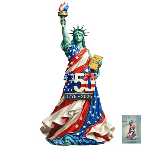 Estatua de la Libertad 250 Aniversario EE.UU. 5x2.4x1.7 in