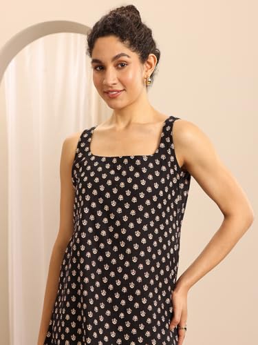 Image of Libas Printed Cotton Straight Kurti for Women Suit