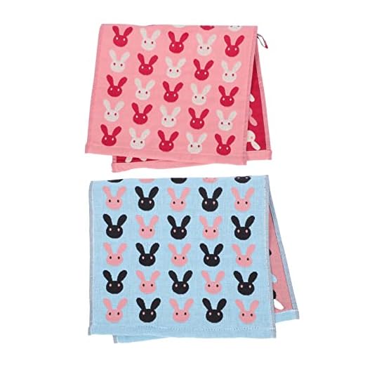 TOPBATHY 2 Piezas Toalla De Cara Toallas De Conejo Chino Lavar Paños para Tu Cuerpo Toalla De Limpieza Facial Lavar La Ropa para El Cuerpo y La Cara Paños De Cocina Suave Bebé Algodón