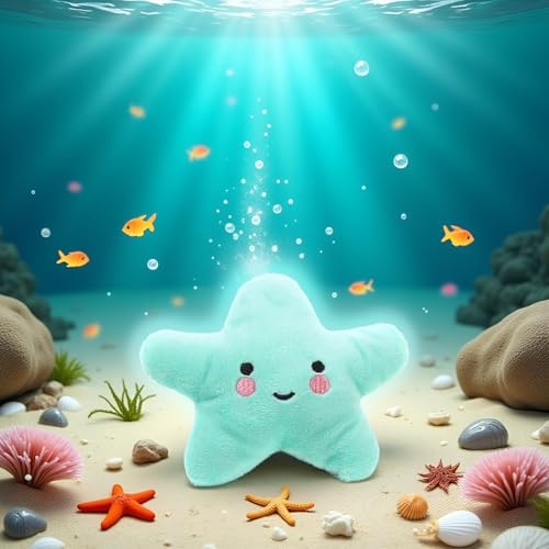 Juguete Peluche Estrella de Mar Verde para Perros Pequeños y Medianos miniatura 3