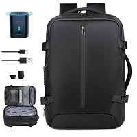 TUCVZVO Sac à Dos Sous Vide Voyage 50L Extensible Résistant à L'Eau Avec Pompe Anti-Vol - Bagage Cabine
