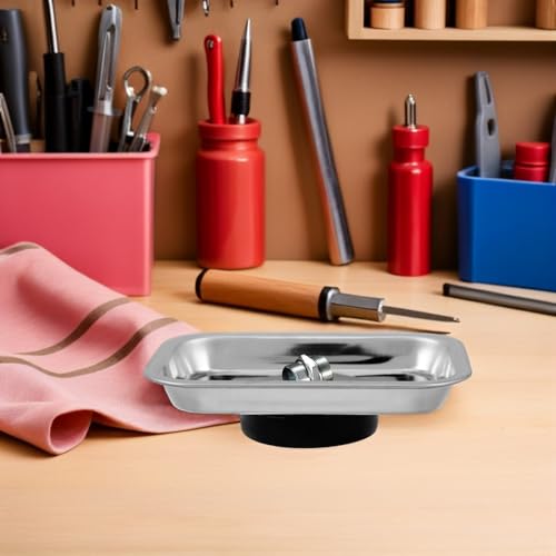 Bandeja para Tornillos Pernos con Base Imantada Anticaídas de Piezas 8