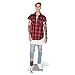 Star Cutouts, Justin Bieber (Red Plaid Shirt), Cardboard Cutout Stand-Up, Celebrity Life-Size Stand-In - 67