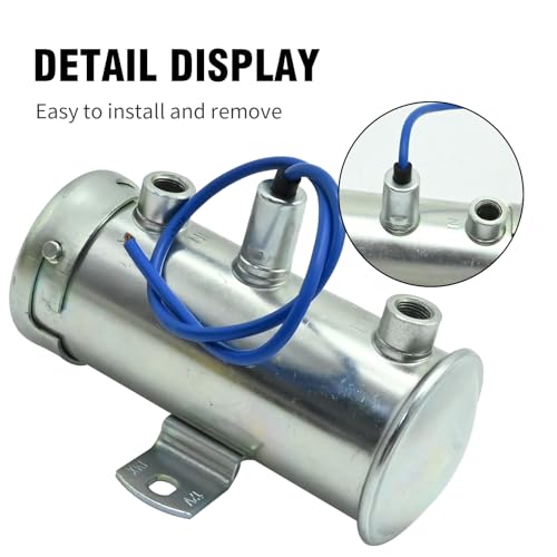 image for DUZFOREI 12V Power Flow Electric Fuel Pump Cylindrical Electric Fuel P