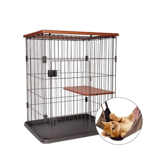 猫の家 猫ケージキャビネット猫ケージ家庭用木製猫ヴィラ猫の巣多層ケージ三層大型キャッテリーフェンス屋内 猫用品(B1)