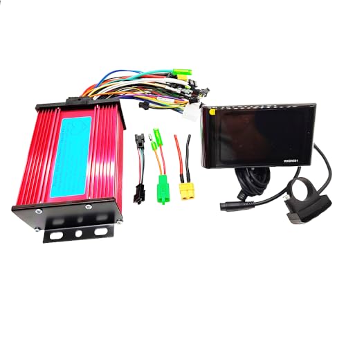 Electric Bike Scooter Brushless Controller with LCD Display 36V 48V 52V 60V 72V Max 25A, 400W-600W