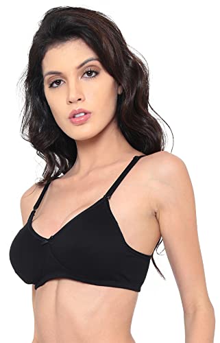 Image of Laavian Women's Cotton Non Padded Non-Wired Regular T-Shirt Bra