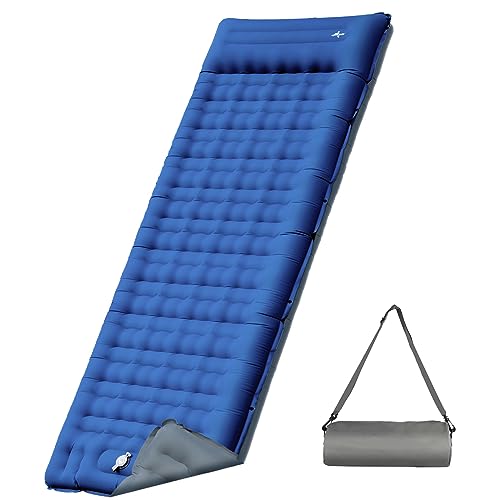 Sleeping-Pad-for-Camping-47-Inch-Extra-Thickness-Compact-Inflatable-Sleeping-Mat-with-Built-in-Pump-Super-Comfort-Camping-Sleeping-Mat-with-Pillow-for-Backpacking-Car-Traveling-HikingBlue