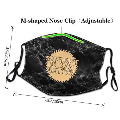 Mascarilla Pasamontañas Negra Ajustable y Lavable Sawdust is Man Glitter miniatura 4