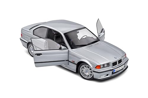 BMW E36 M3 Coupé Silver Solido 1:18 maqueta de coleccionista en plata 5