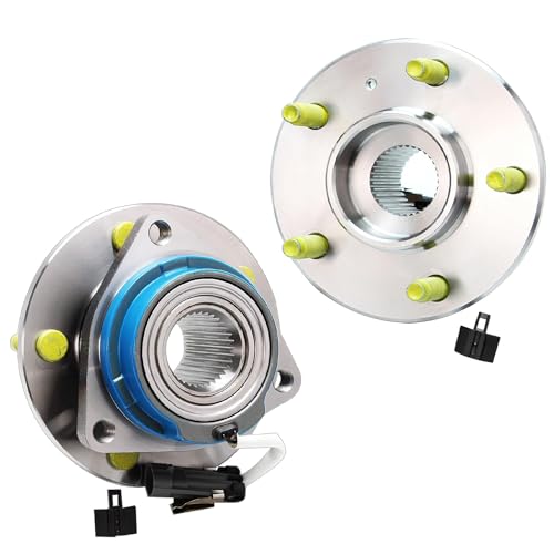 Image of Detroit Axle - 2pc AWD Rear Wheel Bearing Hubs for 2005 Chevy Uplander Buick Terraza Pontiac Montana Saturn Relay, Wheel Bearing and Hubs Assembly Replacement