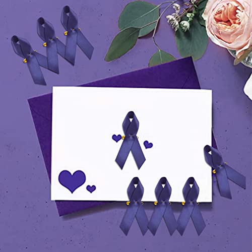 Image of Ribbon Awareness Satin Pins Cancer Awareness Ribbon Pin with Safety Pin