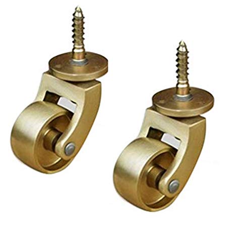 Roulettes de meubles pivotantes 32mm avec tige filetée pour charge 100kg