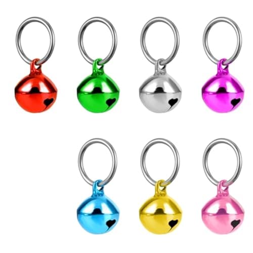 Nikeg Dog Collar Bells 24 Pcs Cat Bells Dog Bell for Collar with Loud Sound Pet for Cats Charm Pendant Accessories Loos