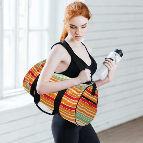 Bolsa de lona de gimnasio cómoda y espaciosa para viajes cortos y deporte 6