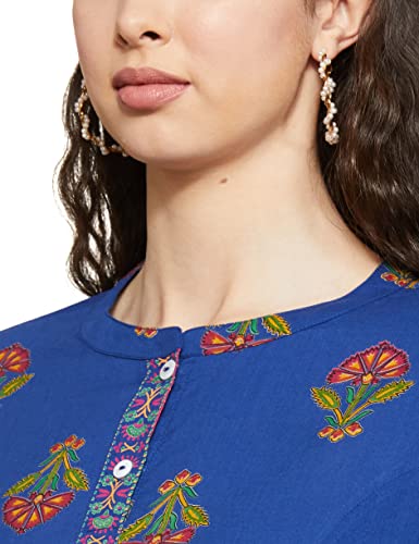 Image of Amazon Brand - Tavasya Women's Cotton Solid Regular Kurti