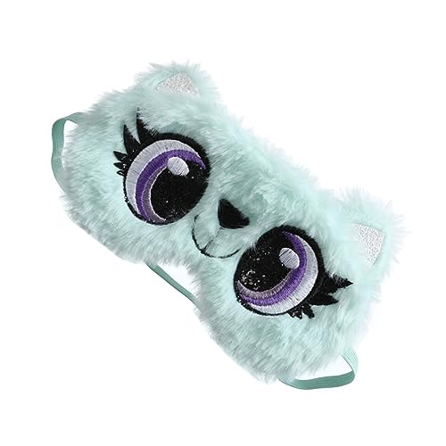 NULYLU 1 ʂ݃AC}XN cartoon headband eye patch ACVhE Lbh}XN ʂ݃ACJo[ ʂݐډB z Light Green